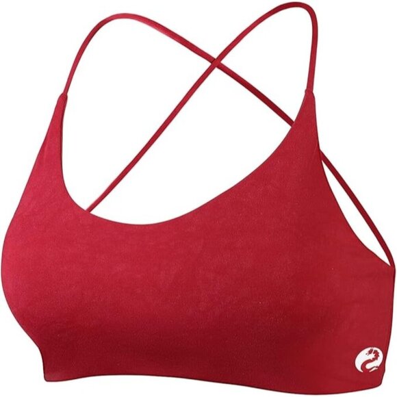 AUROLA Women Red Workout Sports Bras - Size M - Picture 1 of 7